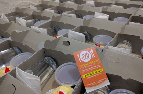 Dokumentasi snack box Ayo Catering Depok 1