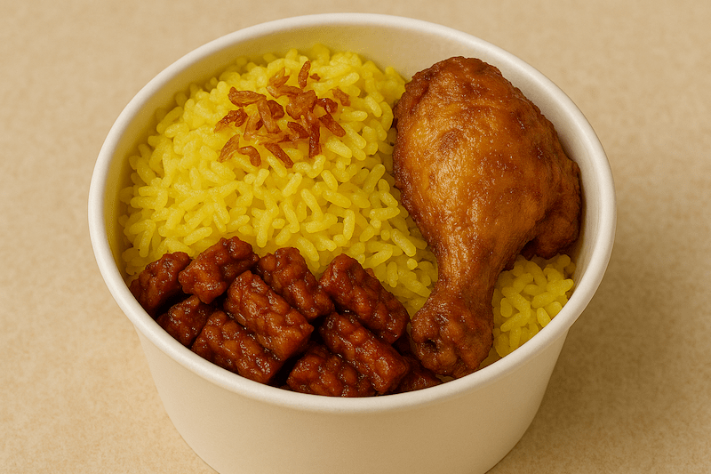 Nasi Kuning Ayam Goreng